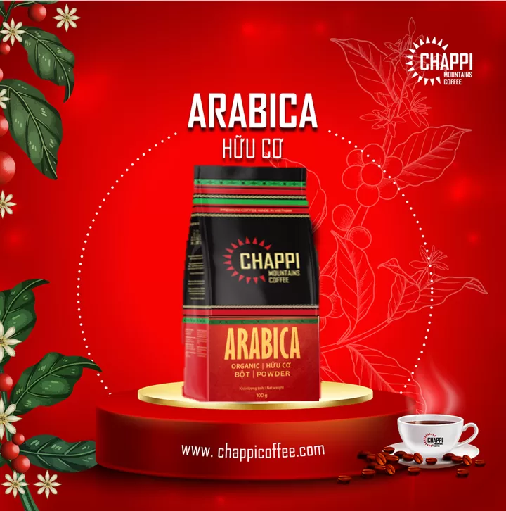 Cà phê Bột Arabica Chappi/Organic Arabica Coffee Powder